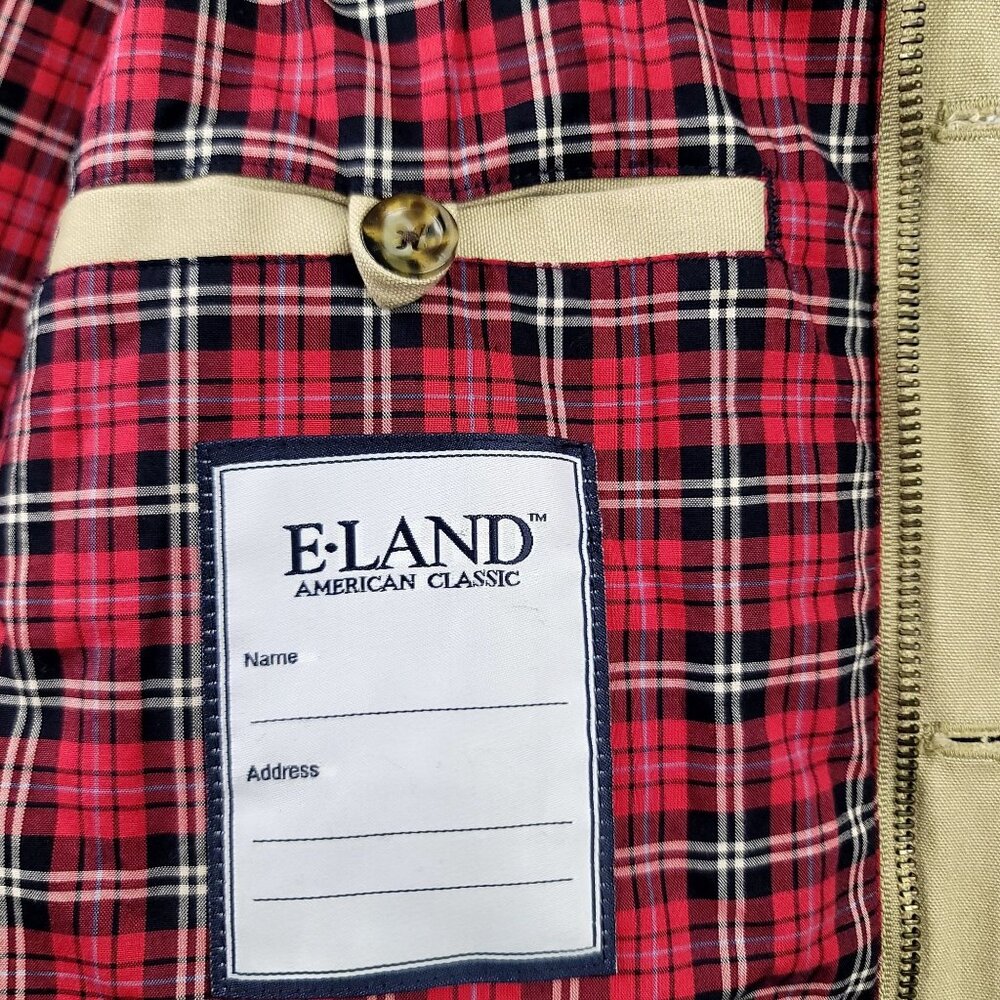 E-Land U.S.A. Authentic Brand Boys Beige Barn Jacket Corduroy Collar Size 8 - Picture 3 of 15